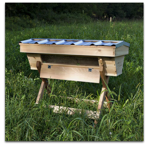 Organic top bar bee hives