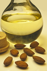 Almond carrier oil in bottle